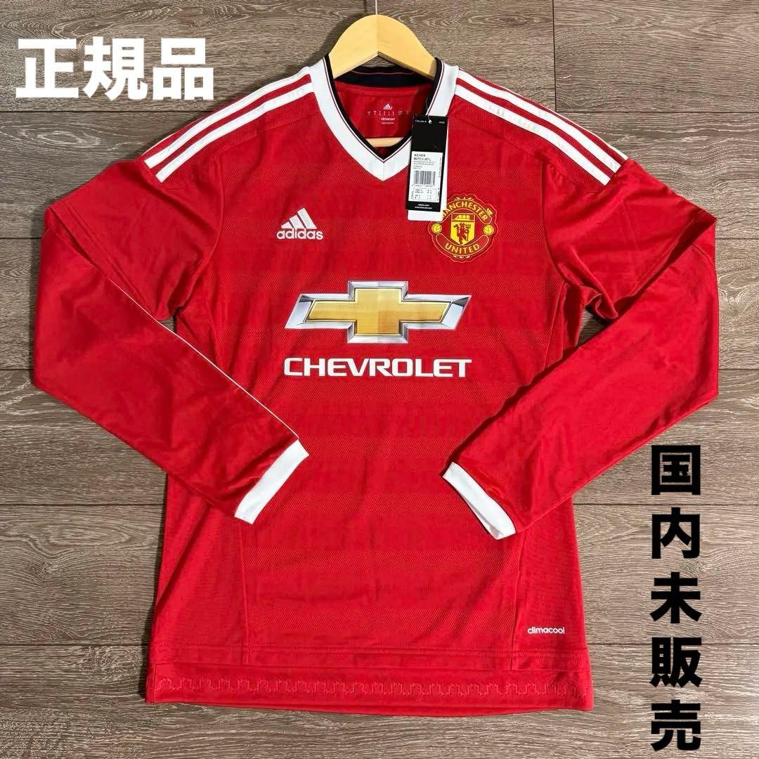 新品 マンチェスター・ユナイテッド 15/16 ホーム 長袖 ユニフォーム M