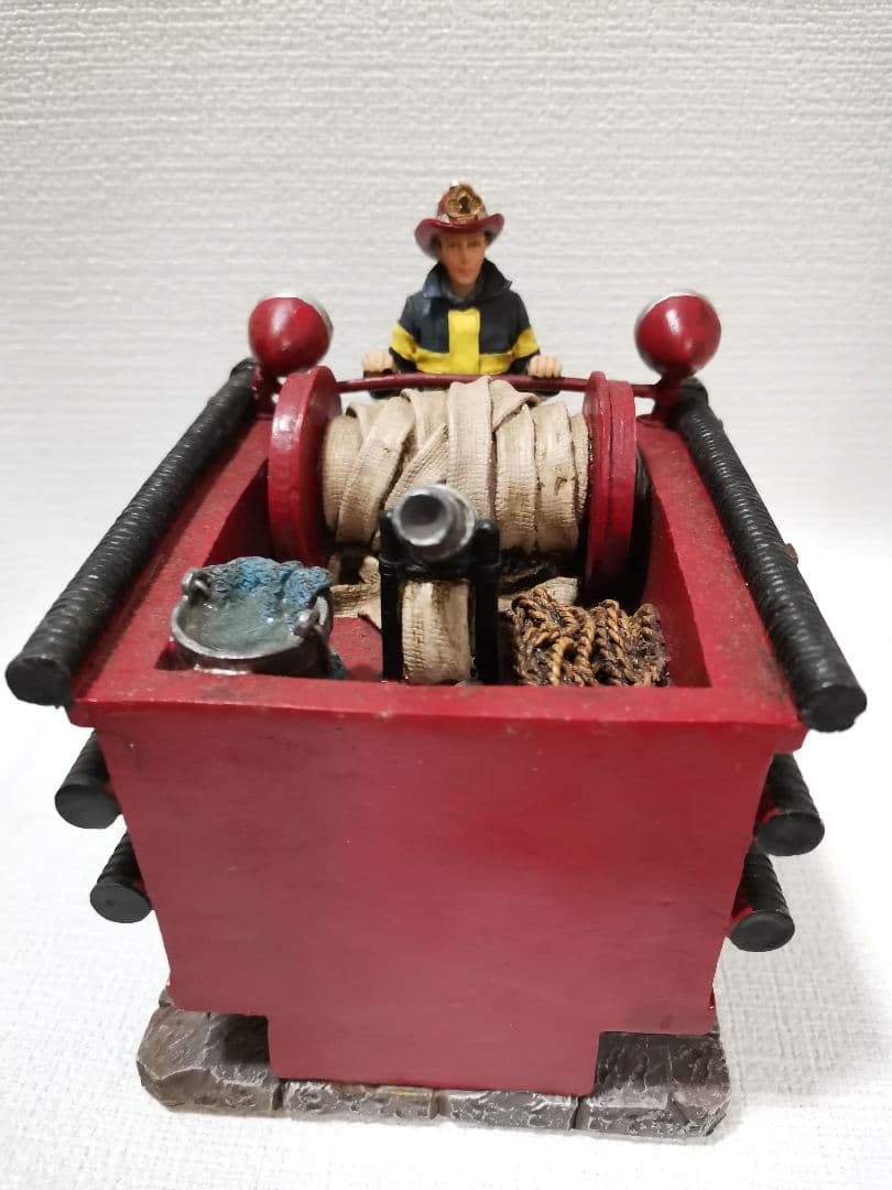 VANMARK 1998 バンマーク消防士 消防車ブックエンド 本立て