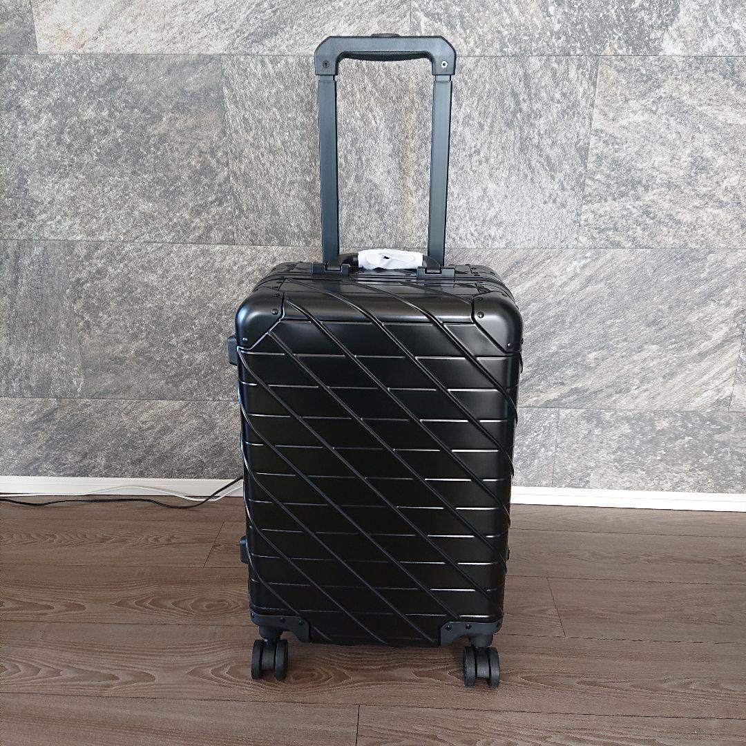 Macadamia プレミアム アルミスーツケース 【機内持ち込み】 ブラック