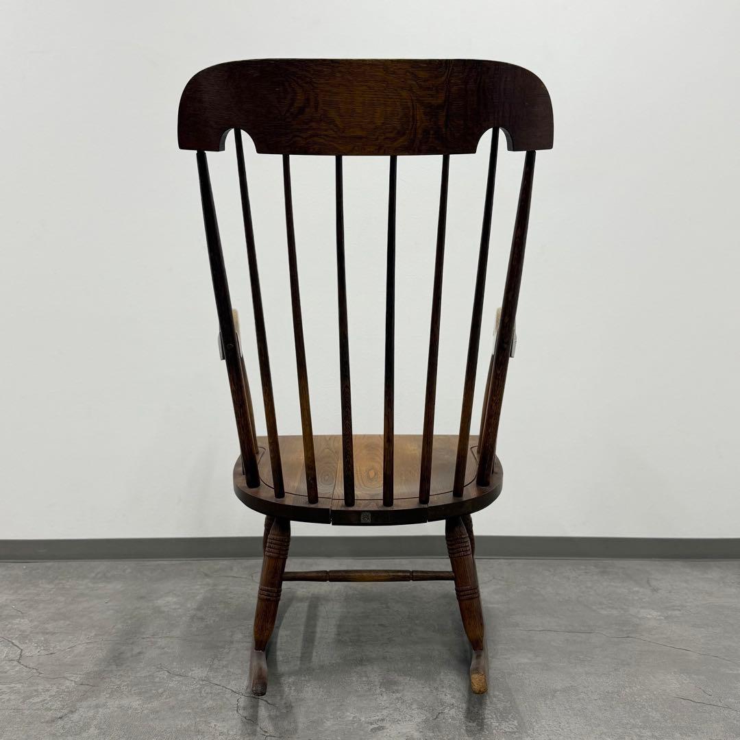 SNT1460 アンティーク 飛騨産業「穂高」ロッキングチェア ハイバック