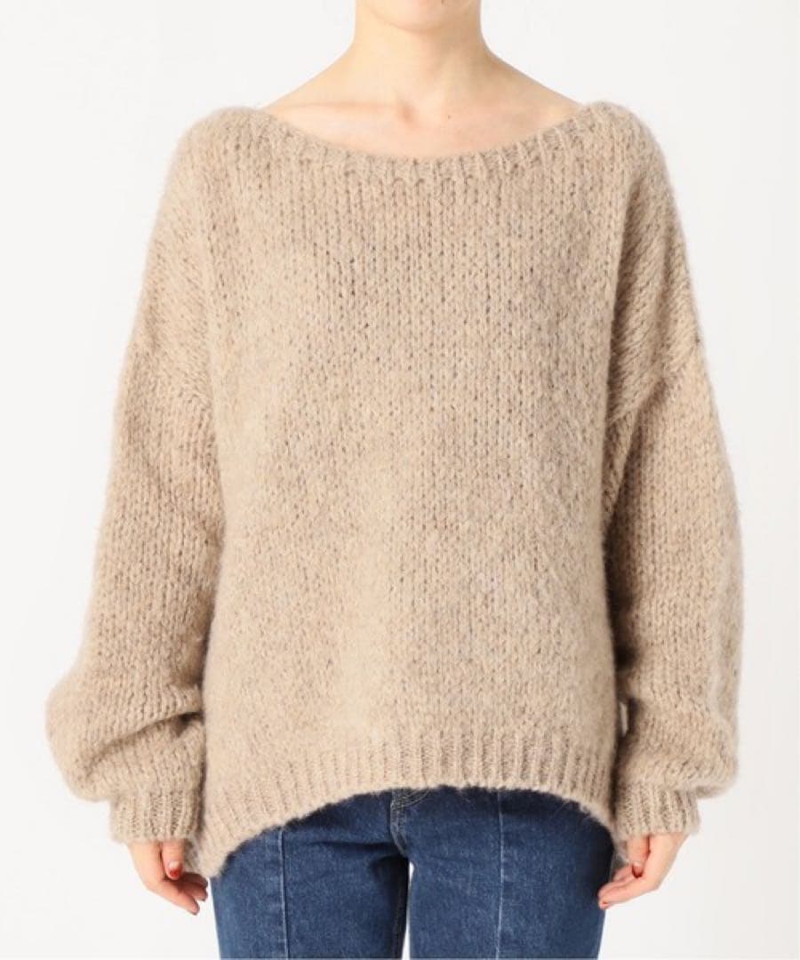 RN★プロフ必読★ 　別注ボートネックスリットプルオーバー