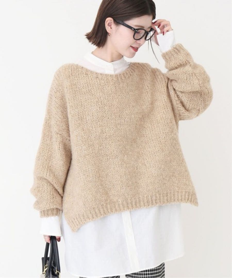 RN★プロフ必読★ 　別注ボートネックスリットプルオーバー