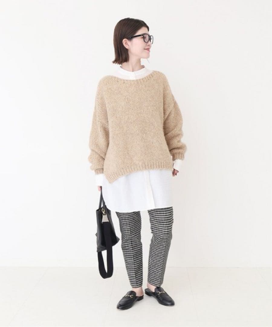 RN★プロフ必読★ 　別注ボートネックスリットプルオーバー