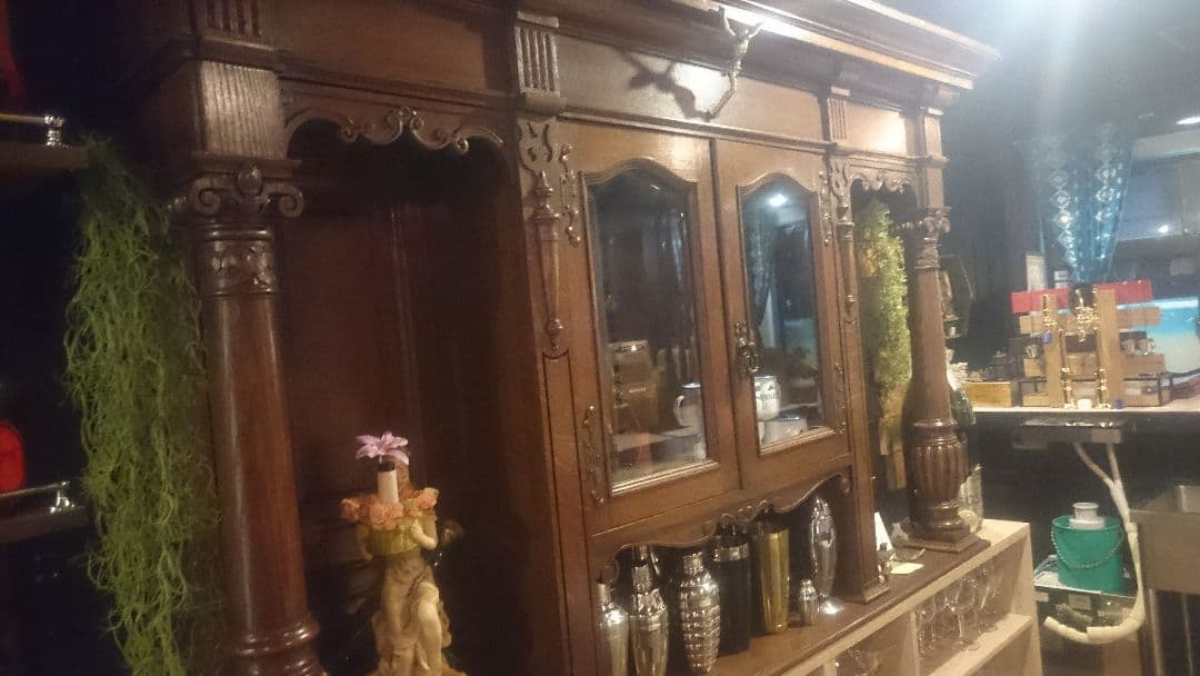 値下げ交渉Ok 超希少【1800年代】フランス産アンティークキャビネット特大