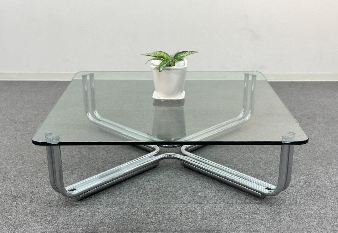 ■Cassina■784ローテーブル　ガラス　ロングセラー　モダン　100cm