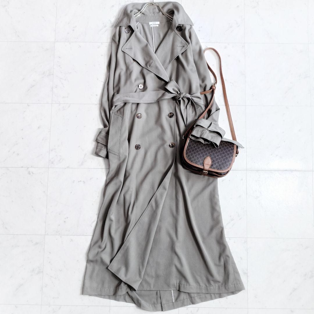 美品✨エーピーストゥディオ SCENTOF ウールオーバートレンチコート カーキ