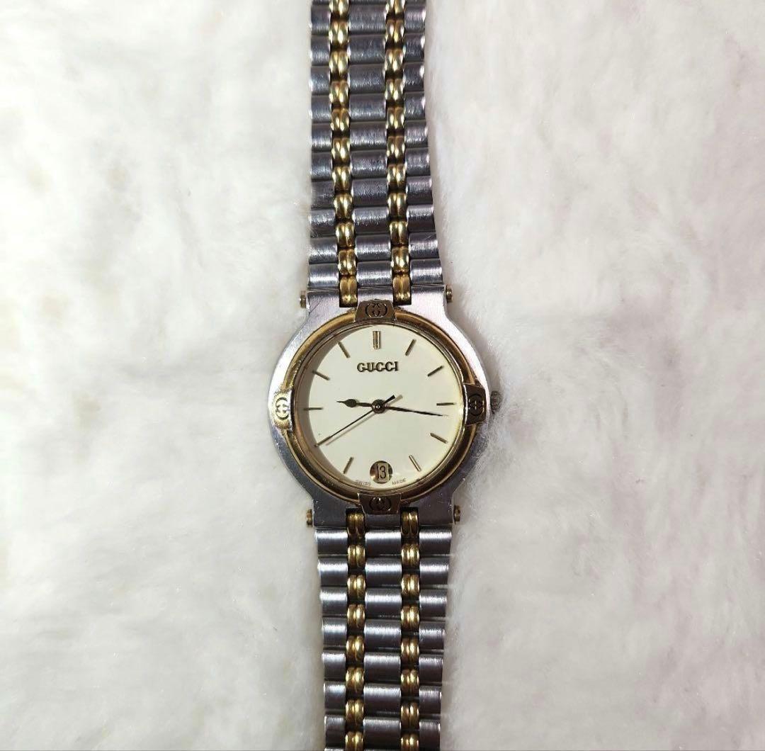 GUCCI 9000M グッチ 腕時計 ゴールド シルバー