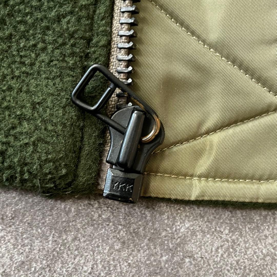 PineappleARMY'S MA-1ナイロン切替フリースボンバージャケット