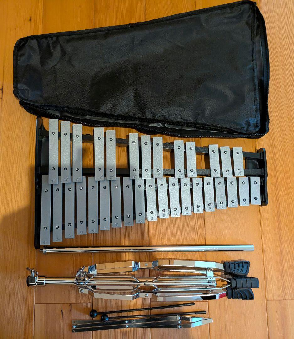 鉄琴 調整可能スタンド付き