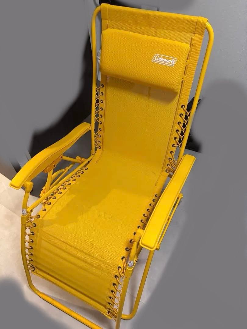 Coleman コールマン　イエロー 折りたたみ　インフィニティチェア