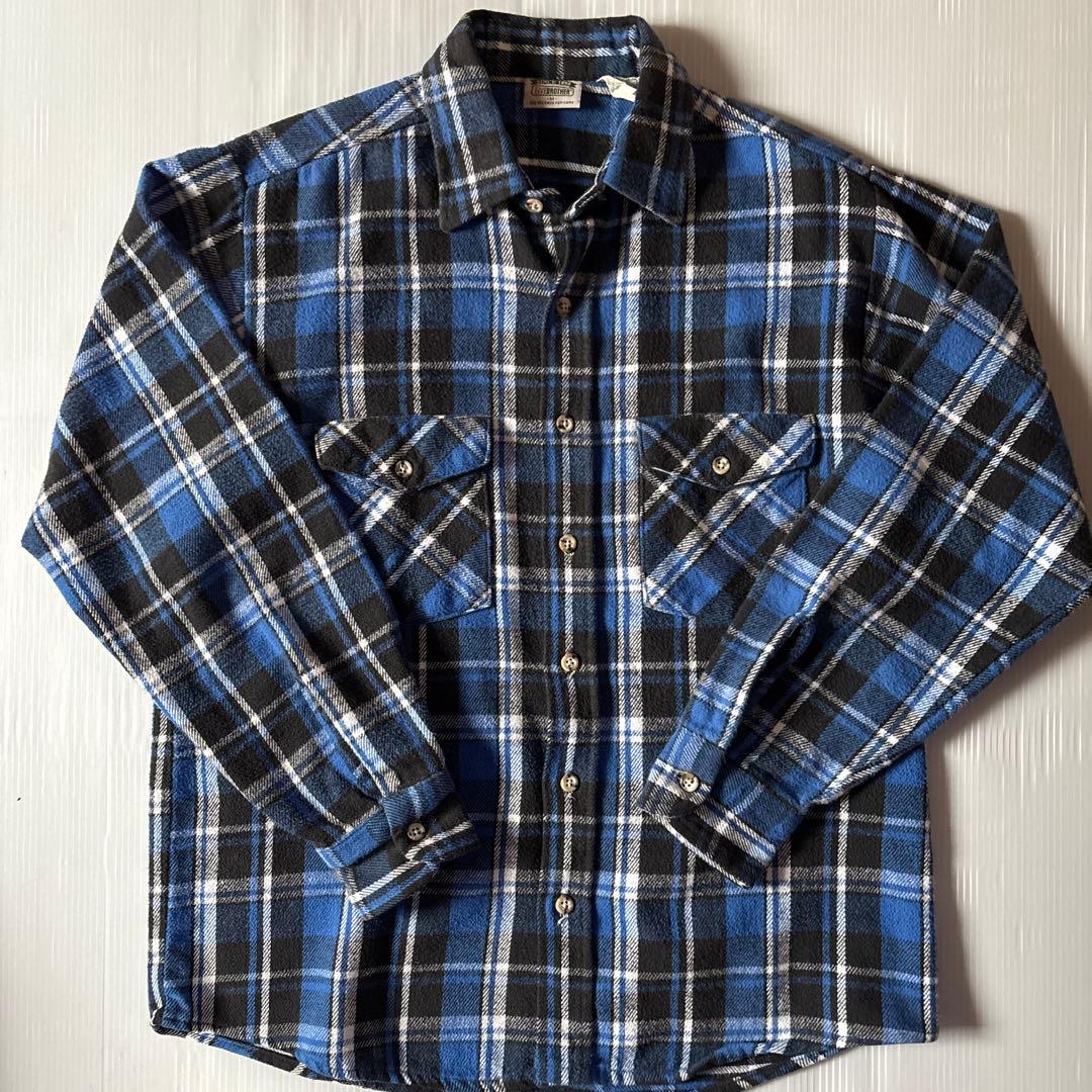 90s USA製 FIVE BROTHER ネルシャツ　チェック
