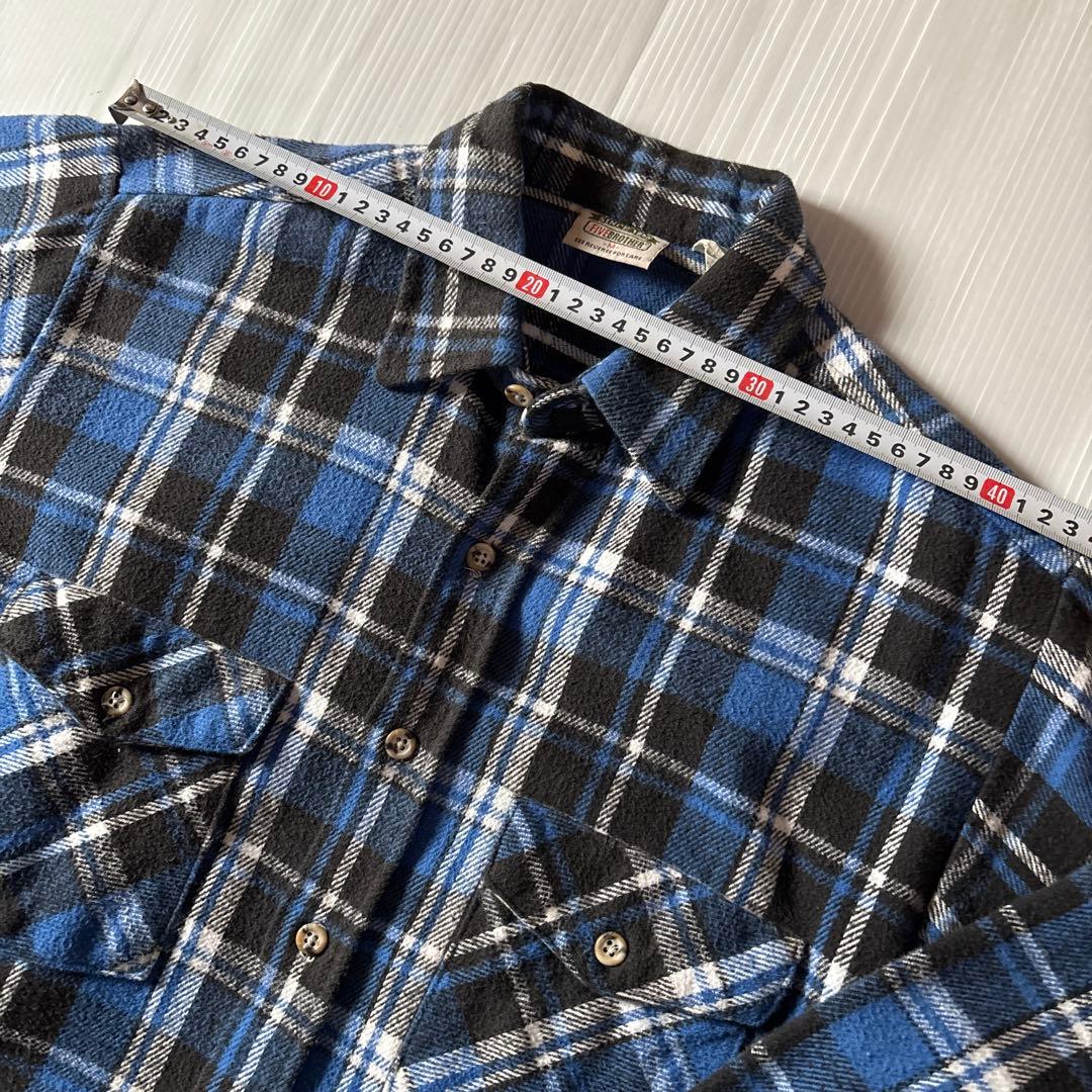 90s USA製 FIVE BROTHER ネルシャツ　チェック