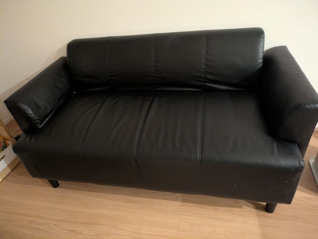 IKEA ヘムリングビー レザー 2人掛けソファ