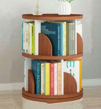 簡易本棚の本棚を回転させます