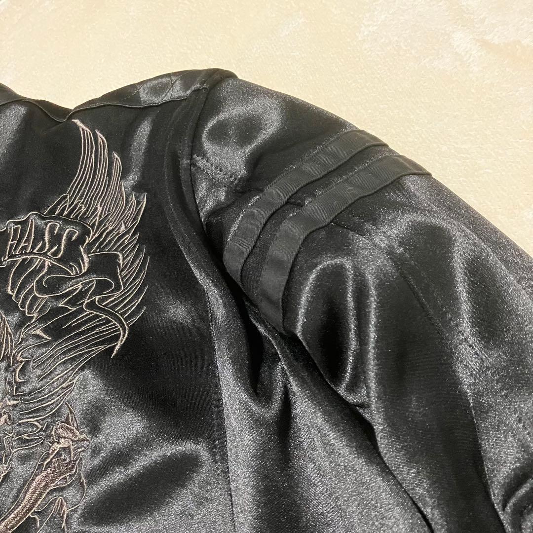 バンソン VANSON スカル刺繍 ボンディング ライダースジャケット XXL