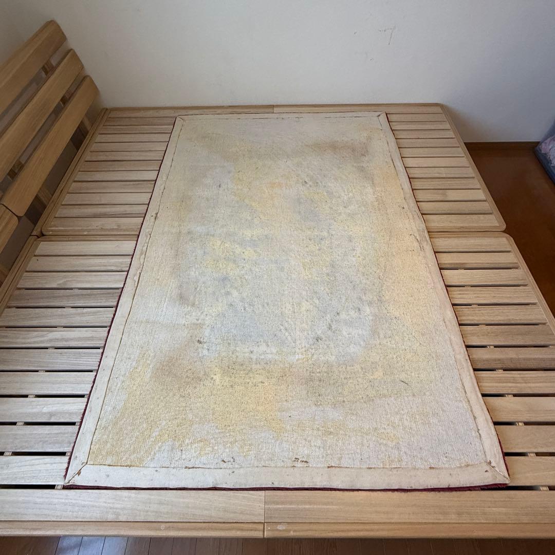 IDÉE イデー ヴィンテージラグ ワインレッド 抽象柄 総柄 178×120