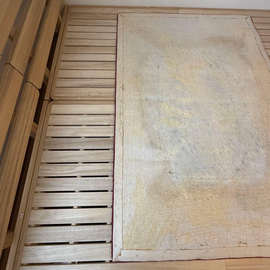 IDÉE イデー ヴィンテージラグ ワインレッド 抽象柄 総柄 178×120