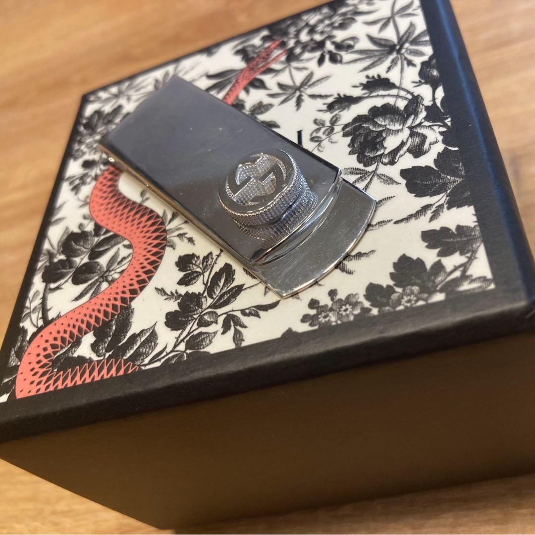 要写真確認 未使用品 若干小傷有 GUCCIグッチ マネークリップ シルバー