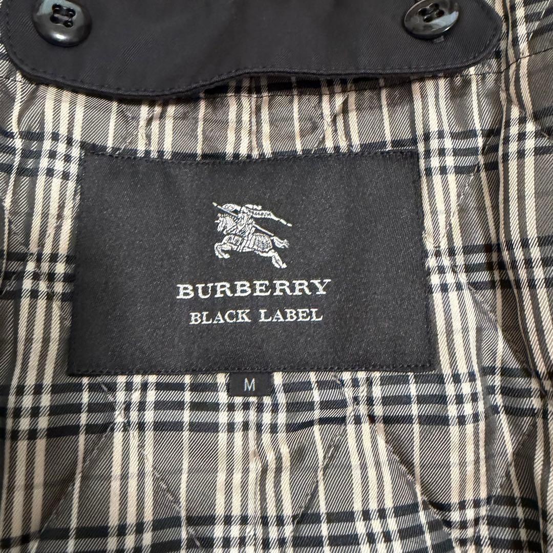 バーバリーブラックレーベル　ダブルトレンチコート　カシミヤライナー　メタルボタン