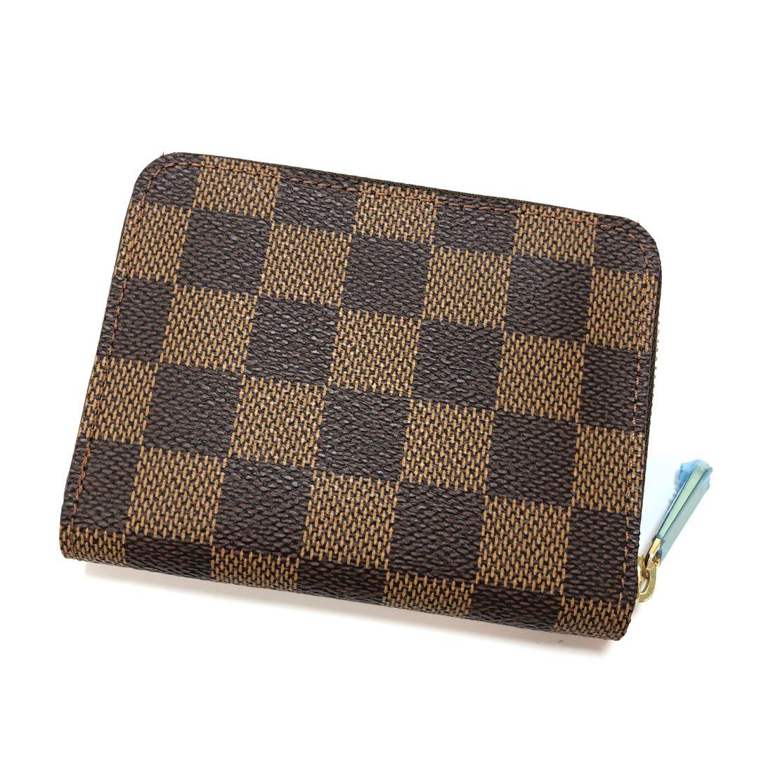 未使用 ルイヴィトン ダミエ エベヌ ジッピー パース ケース