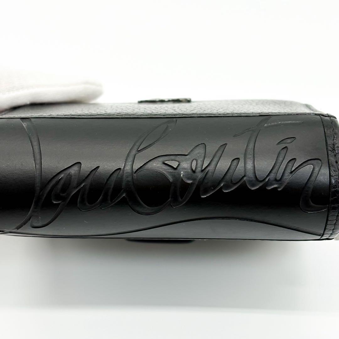 クリスチャン ルブタン パロマ 2つ折り 財布 レッド✖️ブラック