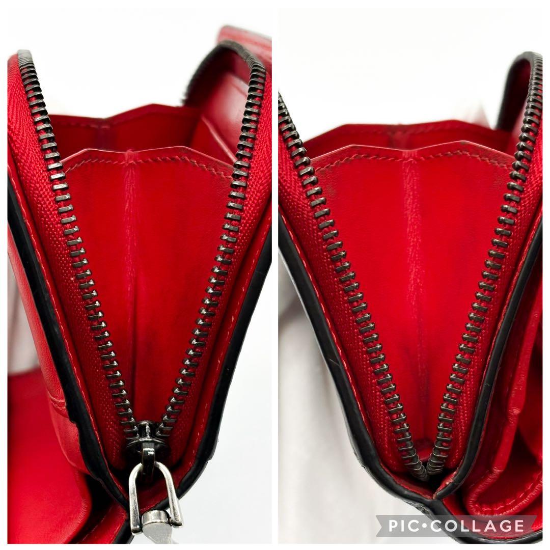 クリスチャン ルブタン パロマ 2つ折り 財布 レッド✖️ブラック