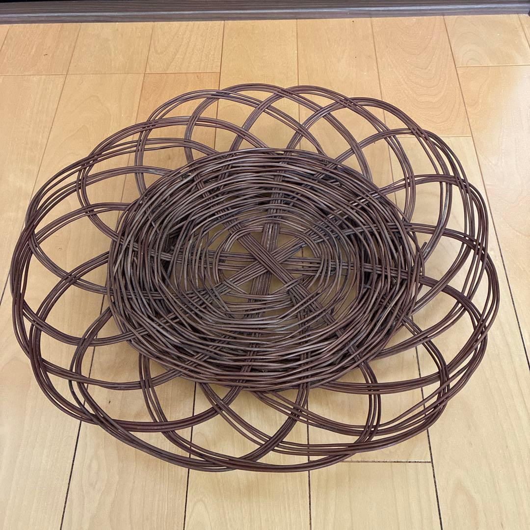 沖縄今帰仁村　わらび細工　パン・フルーツかご