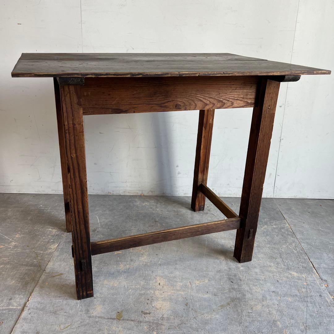 アンティーク 平机 テーブル 展示台 無垢材 レトロ z650