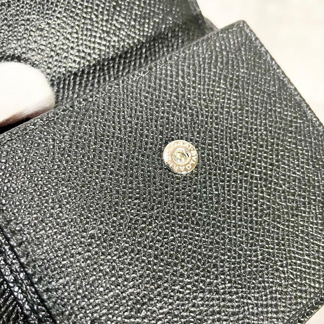 【新品未使用 付属品完備】ブルガリ マン 折り財布 サークル レザー 専用