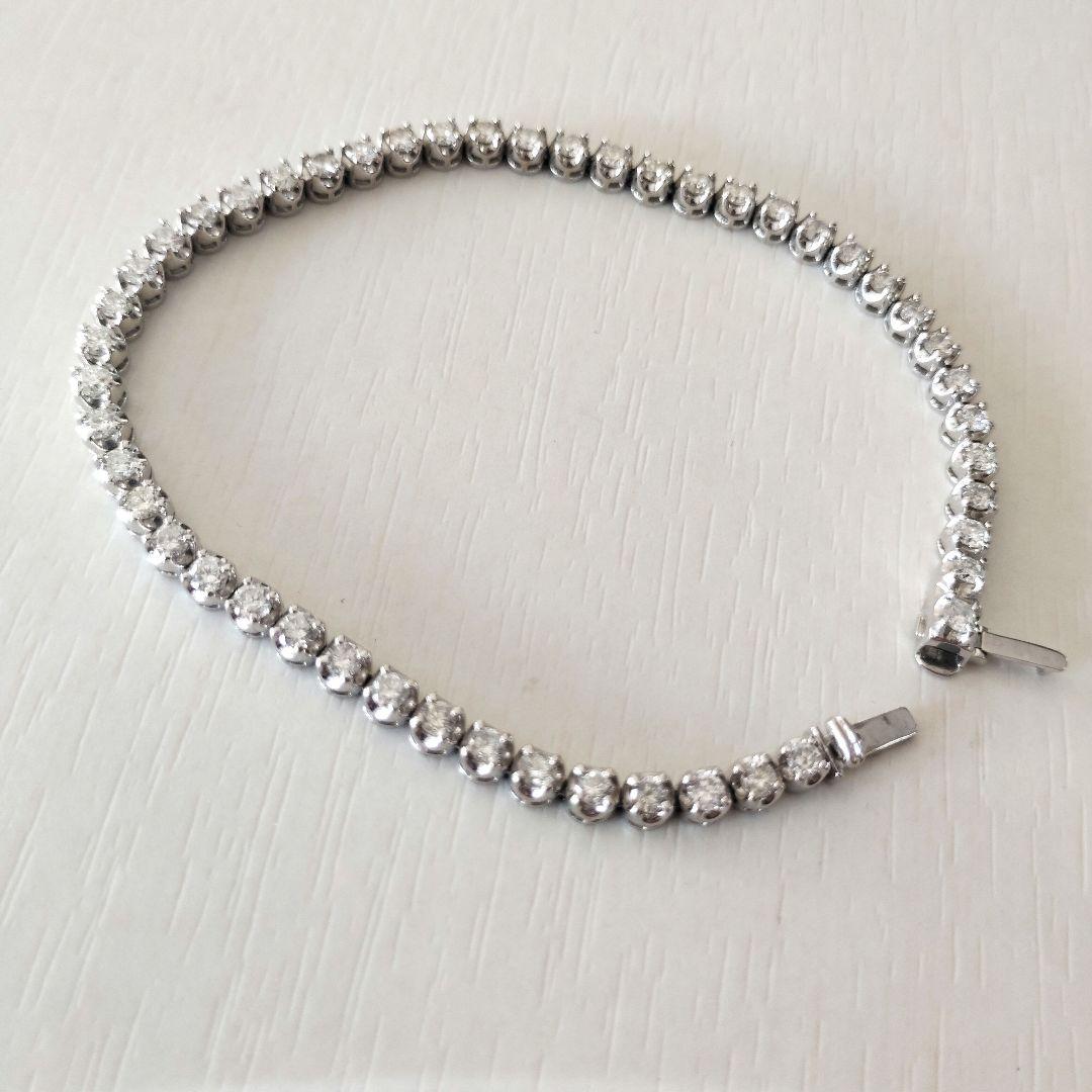 ツツミ　ダイヤモンドブレスレット　テニスブレスレット