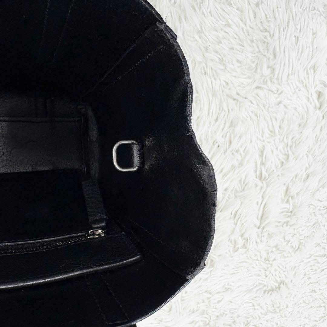 バレンシアガ エブリデイ 2way トートバック XXS ブラック レザー