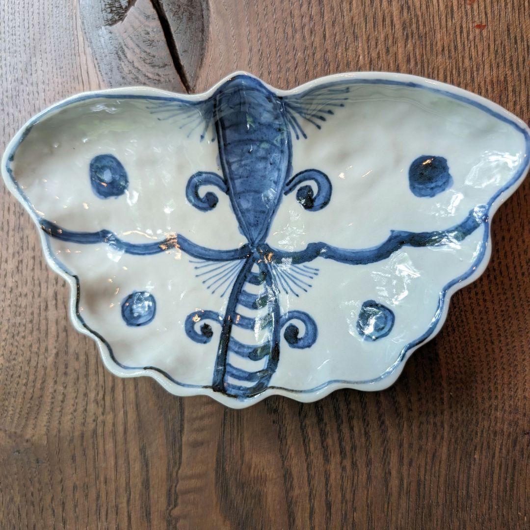 村田森 古染写蝶々向付 6枚組