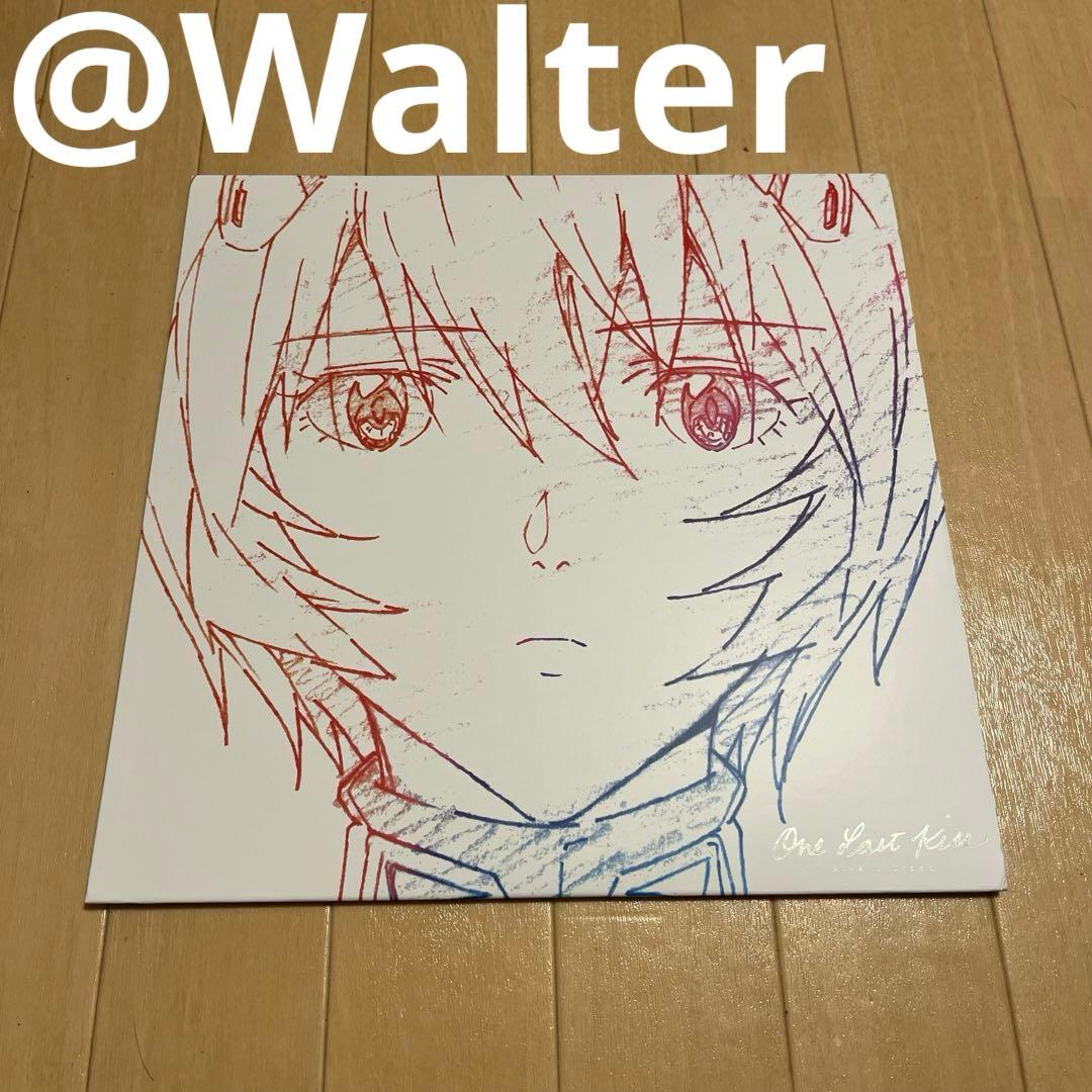 One Last Kiss 宇多田ヒカル レコード 綾波レイ メガジャケ付き