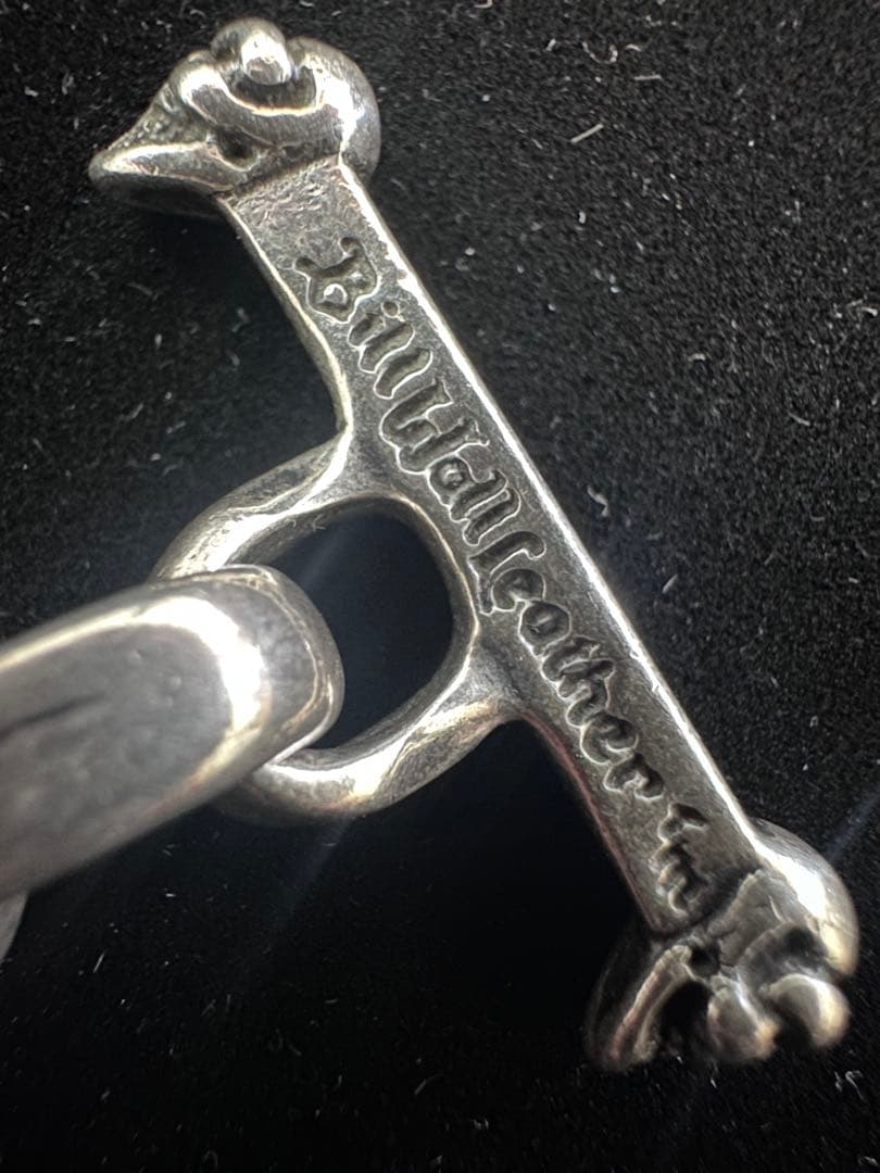 Bill Wall Leather シルバー製 Tバー スカル ブレスレット