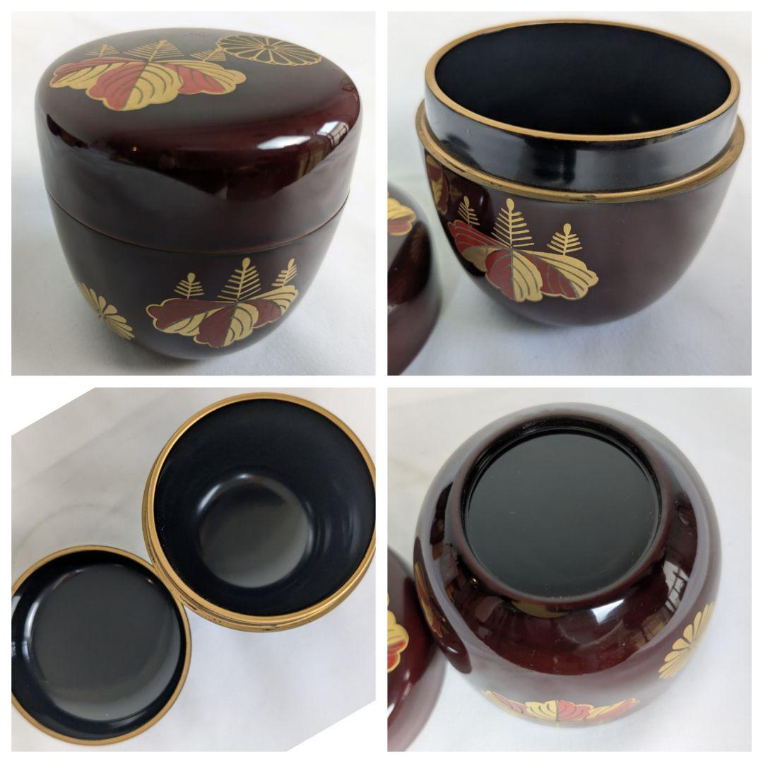 茶道具 棗 蒔絵 9点 まとめ売り 黒 赤 朱色