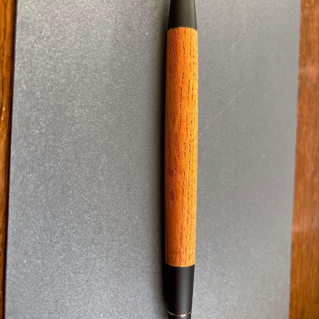 野原工芸　欅　シャーペン　真鍮