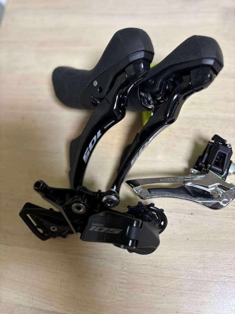 Shimano 105 STIシフター・FD/RDディレイラーセット　R7100