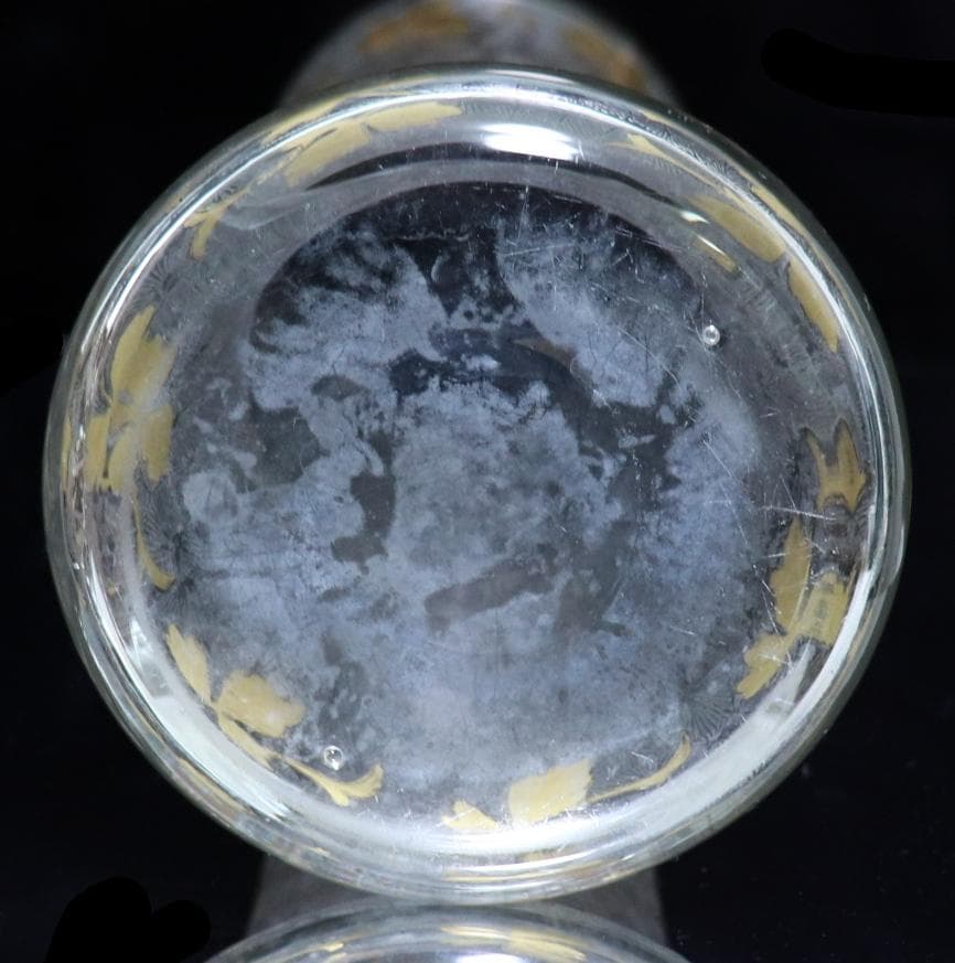 オールド・バカラ 1880年頃 グリフォンと百合の紋章 金彩大型花瓶 春海商店