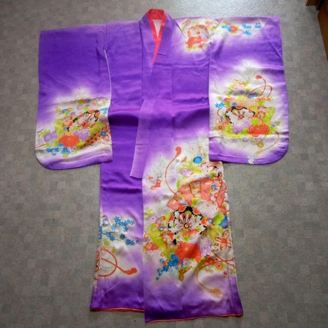 マイロママ様ご成約‼️アンティーク【正絹7歳用】振袖セット