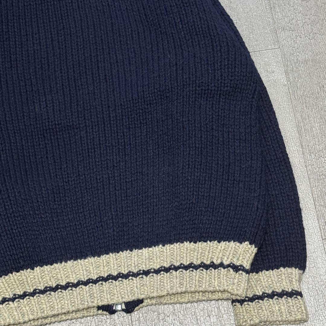90s ラルフローレン カウチン ロゴ ニット wool アメカジ USA 美品