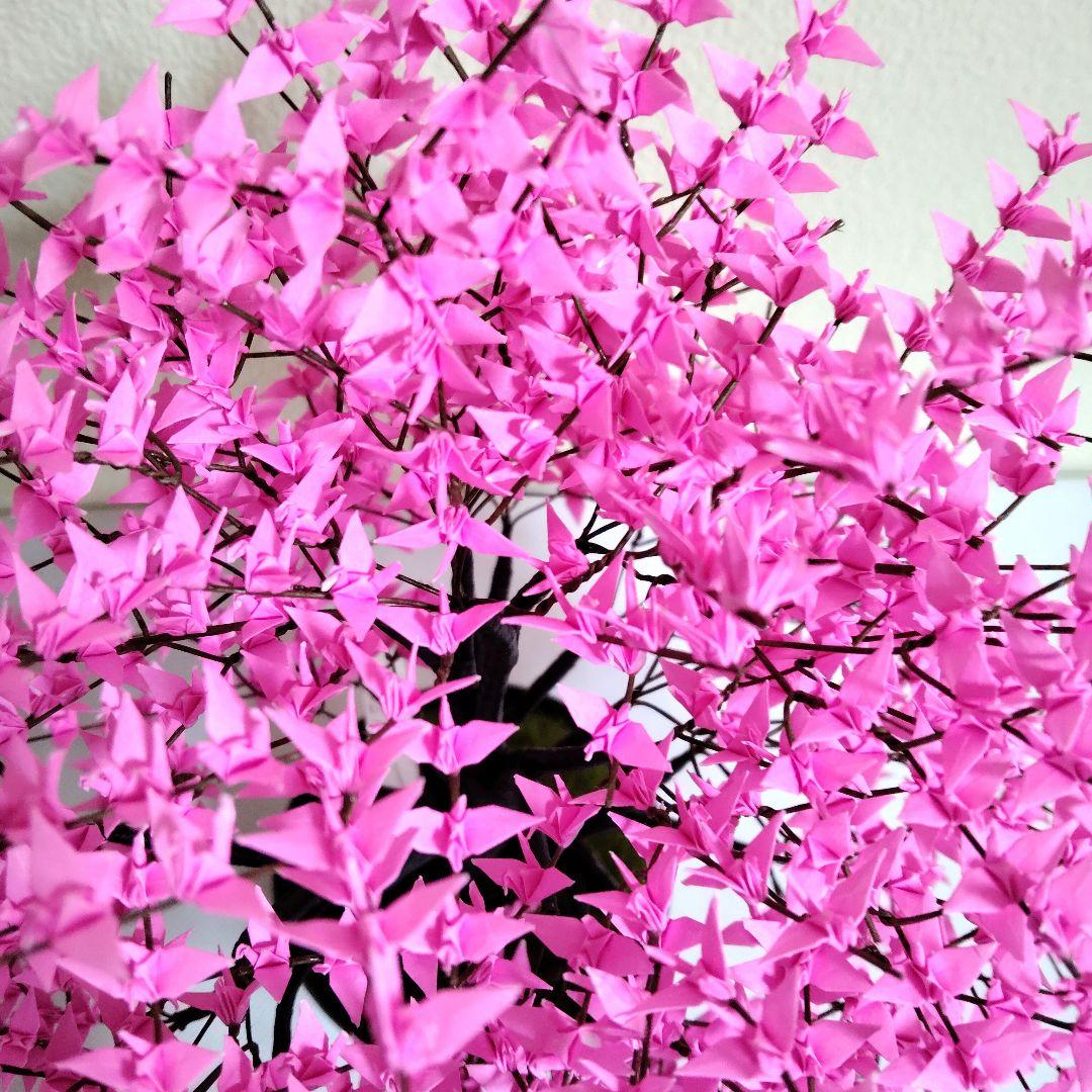 折り鶴盆栽(河津桜盆栽)No.51