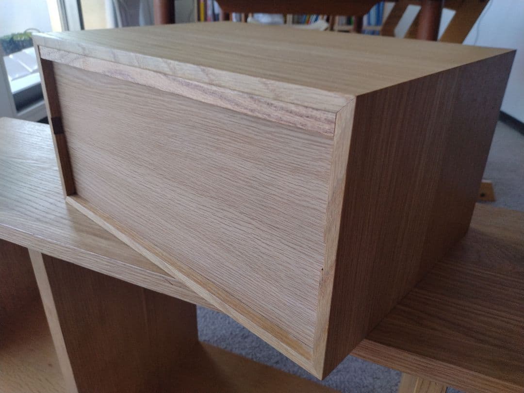 【美品】MUJI無印良品 スタッキングシェルフオーク材3段/チェストハーフ×2