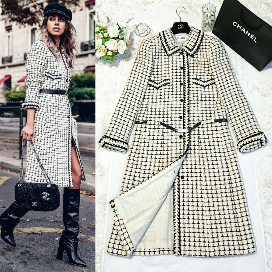 シャネル♥お上品なバイカラーの素敵コート・ジャケット♥綺麗です♥