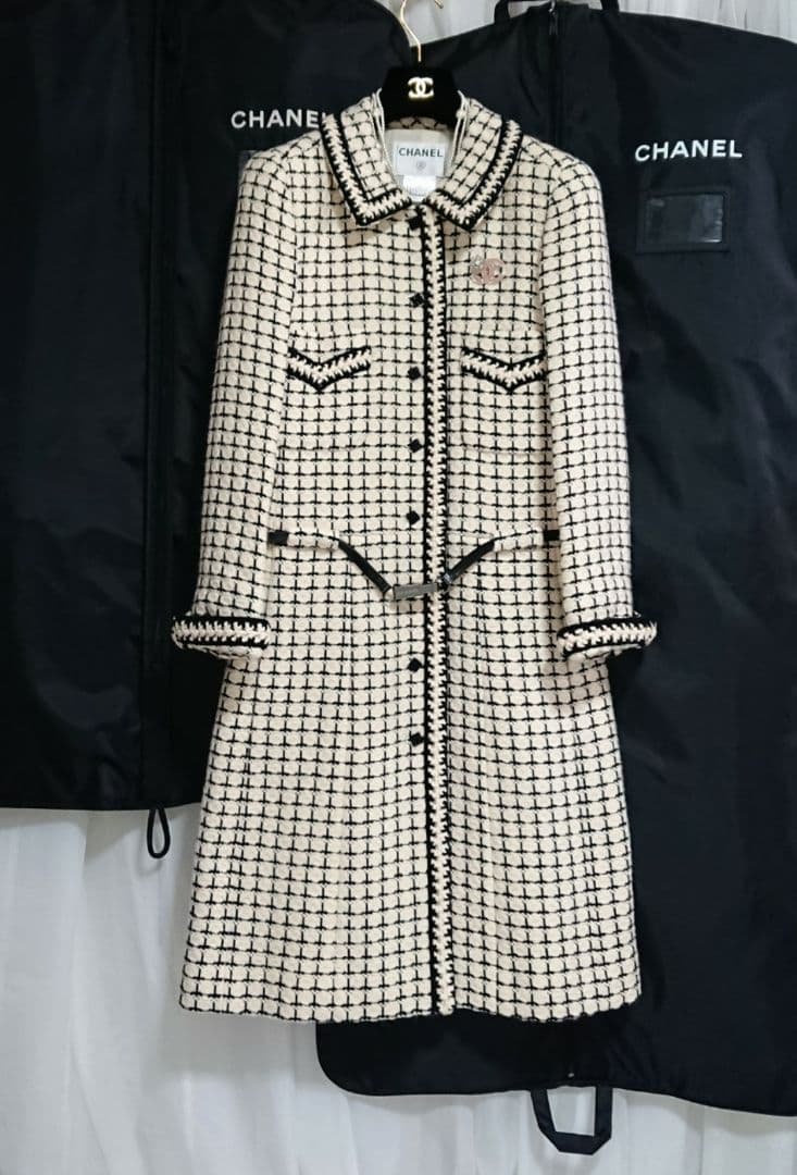 シャネル♥お上品なバイカラーの素敵コート・ジャケット♥綺麗です♥