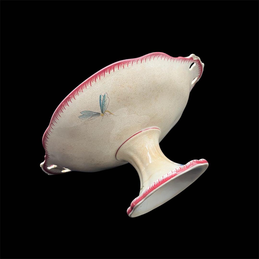 フランスアンティーク　サルグミンヌ 「PAPILLON」 コンポティエ