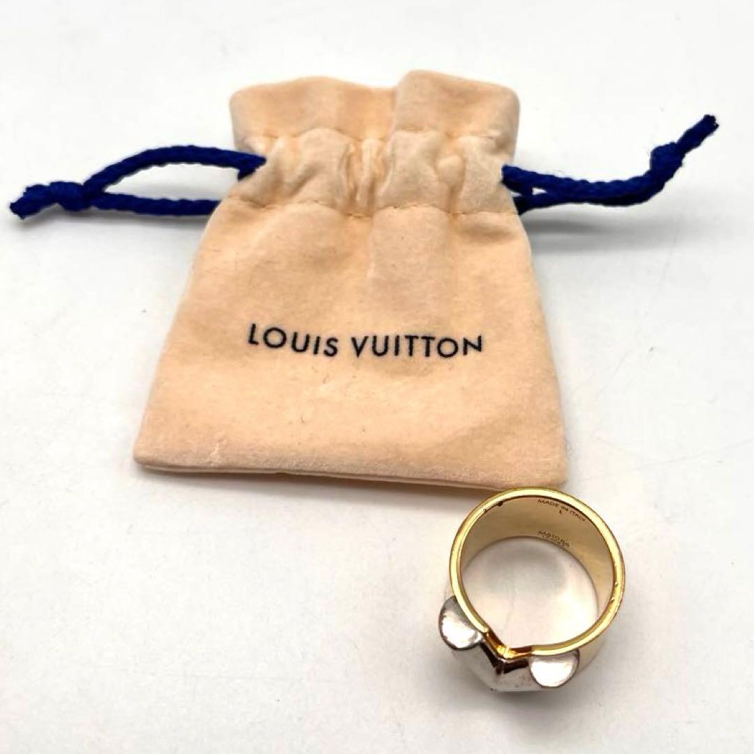 ルイヴィトン エセンシャル V リング 指輪 L 約16号　ゴールド　シルバー
