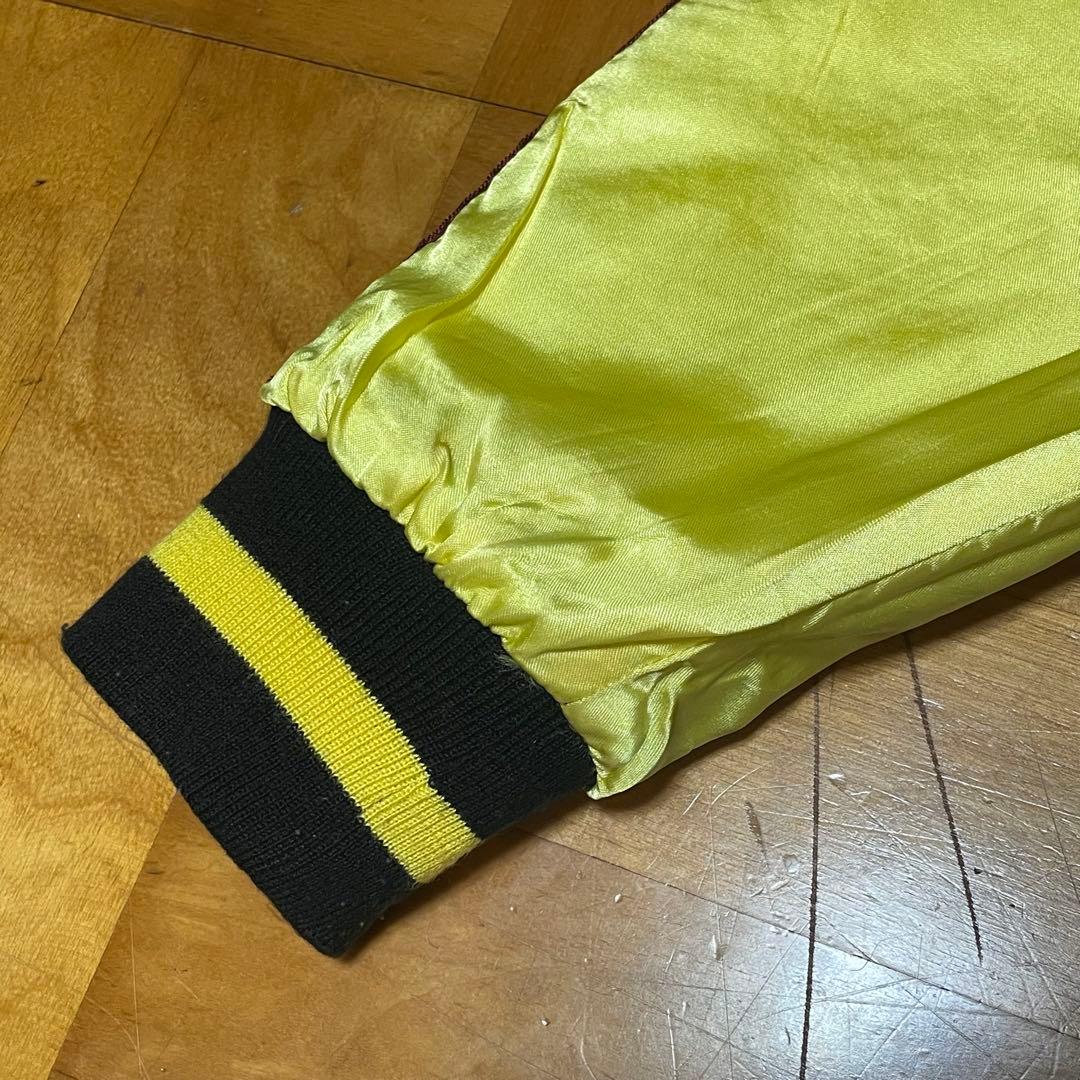 【SALE】90sスカジャン 沖縄マップ シーサー 鷹 虎 龍 刺繍