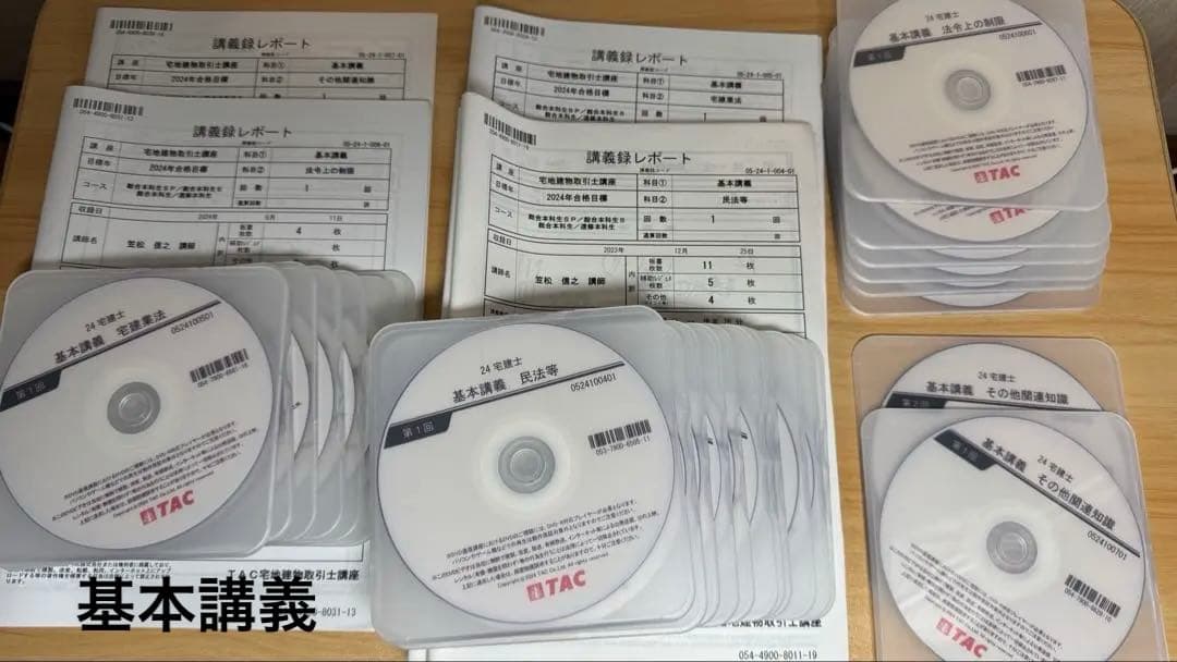 TAC 2024年　宅建士　総合本科生SPlus　DVD64枚フルセット
