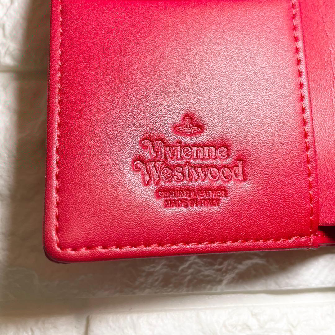 【新品・未使用】Vivienne Westwood 三つ折り財布 　レッド