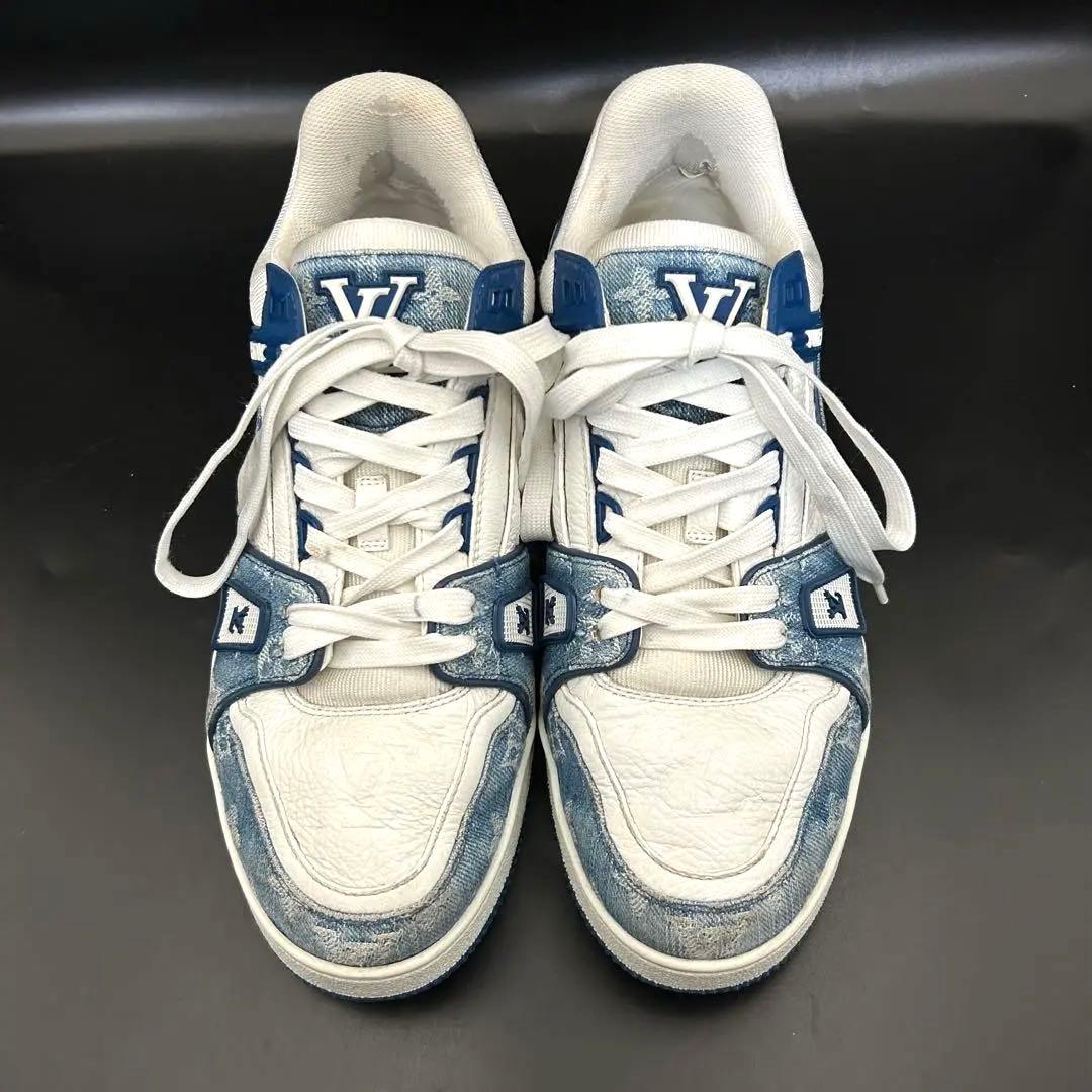 【美品】ルイヴィトン LVトレイナーライン スニーカー モノグラム メンズ 7